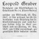 GRUBER Leopold